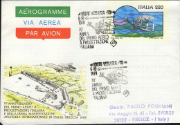 1979-biglietto Postale L.220 Manifestazione Aviatoria Cachet Venaria (TO) 70 Ann - Demonstrations