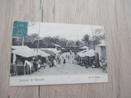 Souvenir De Tiassalé  Rue Du Centre 1 TP Type Sage Cachet Toumodi Et Tiassalé Au Dos 1907 Côte D'Ivoire - Ivoorkust