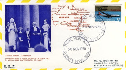 1970-Australia Viaggio Di Sua Santita' Paolo VI In Estremo Oriente - Aerogramas