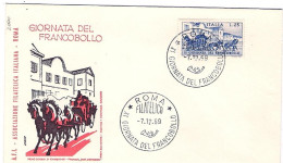 1969-s.1v."XI Giornata Del Francobollo"su Fdc Illustrata - FDC