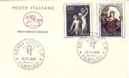 1980-s.2v."Arte Italiana"su Fdc - FDC