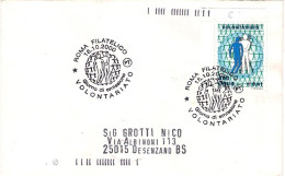 2000-L.800 Volontariato Su Busta Annullo Commemorativo - 1991-00: Storia Postale