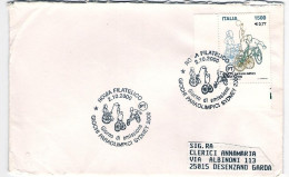 2000-L.1500 Giochi Paraolimpici Di Sidney Su Busta Annullo Commemorativo - 1991-00: Poststempel