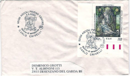 2000-busta Affrancata L.800 Carlo Crivelli,viaggiata,annullo Fdc - FDC