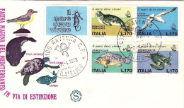 1978-s.4v."Il Mare Deve Vivere"su Fdc Illustrata - FDC