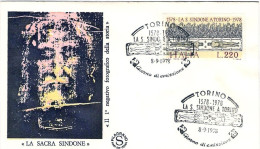 1978-s.1v."La Sacra Sindone A Torino"su Fdc Illustrata,annullo Commemorativo - FDC