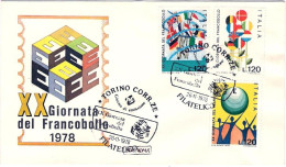 1978-s.3v."Giornata Del Francobollo"su Fdc Illustrata,annullo Commemorativo - FDC