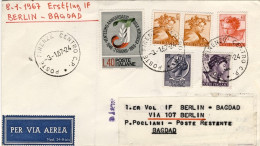 1967-I^volo Berlino-Baghdad Del 8 Gennaio - 1961-70: Marcophilie