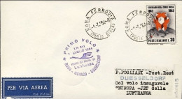 1964-Lufthansa LH 341 Boeing 727 Roma-Dusseldorf Del 1 Luglio - 1961-70: Poststempel