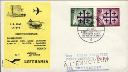 1963-Germania Berlino I^volo Lufthansa Dusseldorf Roma Con Boeing 720 B (50 Pezz - Covers & Documents