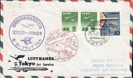 1961-Giappone Japan I^volo Lufthansa Boeing 707 Tokyo-Francoforte Del 25 Gennaio - Sonstige & Ohne Zuordnung