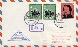 1960-Germany Germania Lufthansa I^volo LH 646 Amburgo-Dhaharan Del 4 Agosto Boll - Briefe U. Dokumente