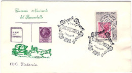 1959-s.1v."Giornata Del Francobollo"su Fdc Illustrata - FDC