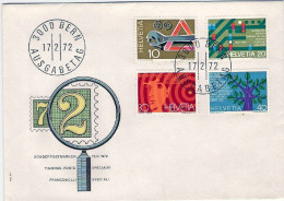 1972-Svizzera S.4v."Serie Di Propaganda"su Fdc Illustrata - FDC