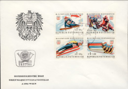 1975-Autriche Osterreich Austria S.4v."giochi Olimpici Invernali Innsbruck"su Fd - FDC