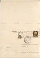 1936-cartolina Postale Con Risposta Pagata 30c.+30c.bruno Imperiale Con Le Due P - Ganzsachen