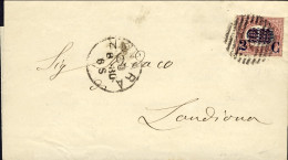 1880-piego A Stampa Affrancato Servizio 2c. Su 10,00 Con Annullo A Linee Di Nova - Poststempel
