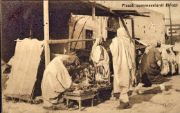 1913-Libia Cartolina Illustrata Piccoli Commercianti Arabi Affrancata 5c. Libia  - Libya