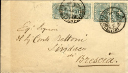 1897-busta Affr. Con Due Coppie (una Centratissima) Del 5c. Stemma, Annullo Di A - Marcophilie