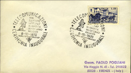 1970-busta Affrancata L.25 XI Giornata Del Francobollo Cachet Cerimonia Inaugura - 1961-70: Poststempel