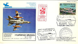 1981-cartolina Verona 80 Posta Aerea Supersonica Villafranca-Ramstein - 1981-90: Marcophilia