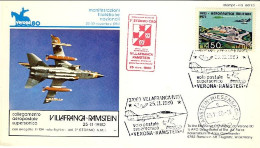 1981-cartolina Verona 80 Posta Aerea Supersonica Villafranca-Ramstein - 1981-90: Storia Postale