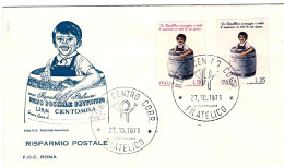 1971-risparmio Postale Su Fdc Illustrata - FDC