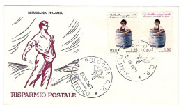 1971-risparmio Postale Su Fdc Illustrata - FDC