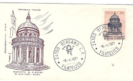 1971-tempietto Di Bramante A S.Pietro In Montorio Su Fdc Illustrata - FDC