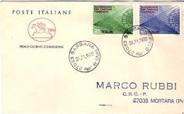 1970-completamento Della Rete Telefonica Su Fdc Viaggiata - FDC