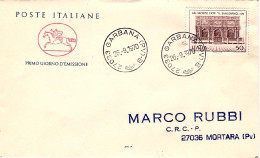 1970-Iacopo Tatti "Il Sansovino"su Fdc Viaggiata - FDC