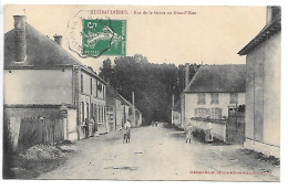 Cpa...Allibaudières...(aube)...rue De La Grève Ou Grand'- Rue...1910...animée... - Other & Unclassified