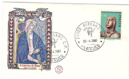 1980-Santa Caterina Da Siena Su Fdc Illustrata - FDC