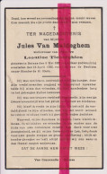Devotie Doodsprentje Overlijden - JUles Van Maldeghem Wedn Leontine Tieberghien - Deinze 1862 - 1942 - Todesanzeige