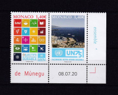 MONACO 2020 TIMBRE N°3254/55 NEUF** ONU - Ongebruikt