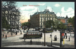 AK Berlin, Strassenbahnen Auf Dem Potsdamerplatz  - Tramways