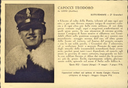 1930circa-"Capocci Teodoro" Del Museo Storico Della Brigata Granatieri - Personnages Historiques