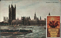 1913-Gran Bretagna Londra Il Parlamento (angolo Sinistro Difettoso)con Erinnofil - Briefe U. Dokumente