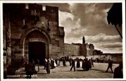 CPA Jerusalem Israel, Jaffa Gate, Das Jaffator An Der Stadtmauer - Israele