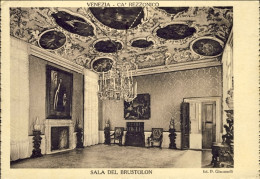 1941-cartolina Venezia Ca' Rezzonico Sala Del Brustolon Affrancata 20c. Fratella - Venezia