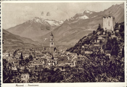 1939-cartolina Foto Merano Panorama Affrancata 50c. Impero Diretta Ad Abbazia An - Bolzano (Bozen)