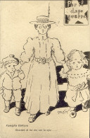 1919-cartolina Per Il Dopo Guerra Famiglia Italiana-ricordati Di Me Che Son La S - Patriottiche