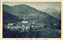 1932-cartolina Pieve Di Cadore Con Monte Tranego Affrancata 10c.Cinquantenario G - Belluno