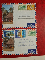 LETTRE / CARTE NOUVELLE CALEDONIE NOUMEA 1977 POUR PFASTATT CASE TRADITIONNELLE - Other & Unclassified