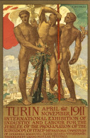1911-Turin April-November Internationale Industrie-und Gewerbe-Ausstellung,illus - Patriottiche