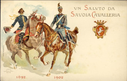 1903circa-un Saluto Da Savoia Cavalleria - Patriottiche