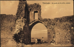 CPA Tiberias Israel, Stadttor, Ruinen - Israël