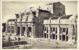1938-cartolina Milano Stazione Centrale Affrancata 20c.Uomini Illustri - Milano