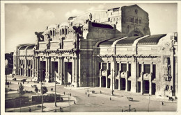 1938-cartolina Milano Stazione Centrale Affrancata 20c.Uomini Illustri - Milano (Mailand)