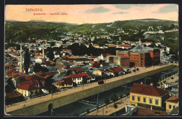 AK Sarajevo, Quaipartie Mit Strassenbahn  - Strassenbahnen